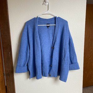 Periwinkle Chunky Oversized Cardigan Sweater